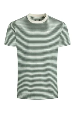 Weird Fish T-Shirts|Adair Super Soft Striped T-Shirt Army Green