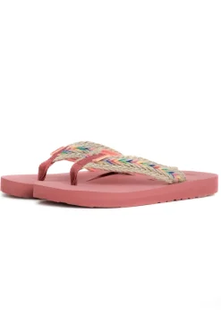 Weird Fish Flipflops And Footwear|Flipflops And Footwear|Adila Braided Flip Flops Desert Rose