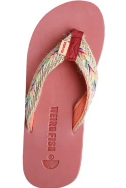 Weird Fish Flipflops And Footwear|Flipflops And Footwear|Adila Braided Flip Flops Desert Rose