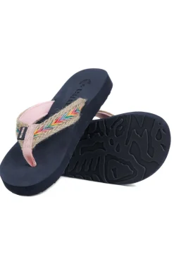 Weird Fish Flipflops And Footwear|Flipflops And Footwear|Adila Braided Flip Flops Navy