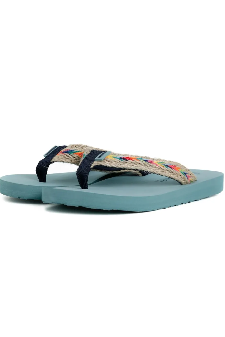 Weird Fish Flipflops And Footwear|Flipflops And Footwear|Adila Braided Flip Flops Mineral Blue