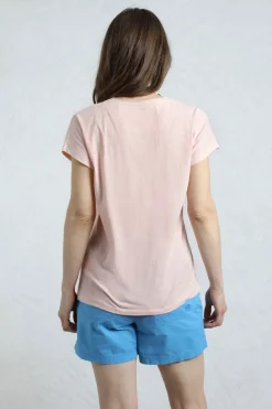 Weird Fish Tunics|Tops & T-Shirts|Adventure Awaits Organic Cotton Front Print T-Shirt Pink