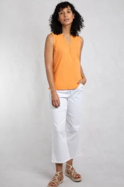 Weird Fish Tunics|Tops & T-Shirts|Ainey Broidery Pocket Vest Mango