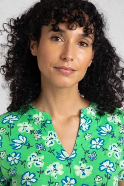 Weird Fish Tunics|Tops & T-Shirts|Alia Organic Cotton Printed Jersey Top Peapod