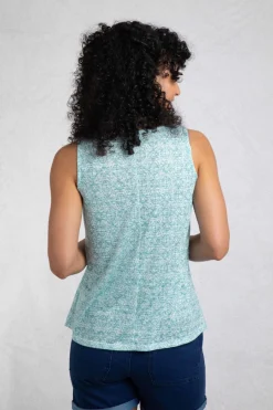 Weird Fish Tunics|Tops & T-Shirts|Aliana Burnout Vest Aqua Marine