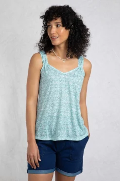 Weird Fish Tunics|Tops & T-Shirts|Aliana Burnout Vest Aqua Marine