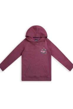 Weird Fish Kids Fleece & Hoodies|Amber Girls Graphic Hoodie Boysenberry