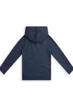 Weird Fish Kids Fleece & Hoodies|Amber Girls Graphic Hoodie Navy