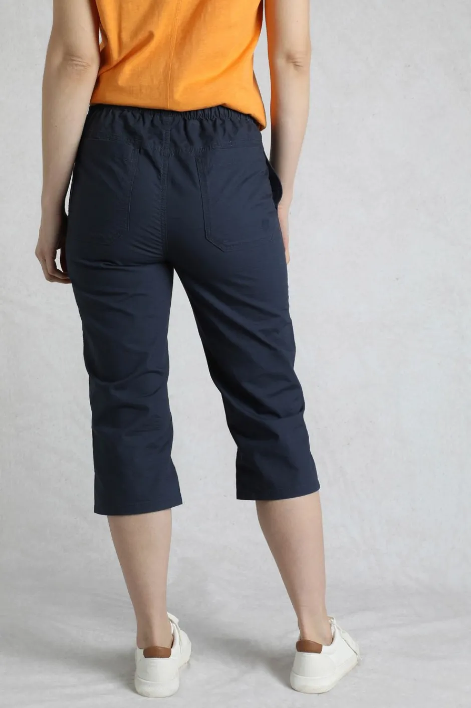 Weird Fish Shorts|Leggings|Anyar 3/4 Length Ripstop Trousers Navy
