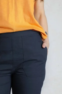 Weird Fish Shorts|Leggings|Anyar 3/4 Length Ripstop Trousers Navy