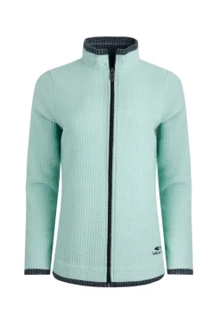 Weird Fish Fleece|Ariana Eco Full Zip Grid Fleece Seaspray