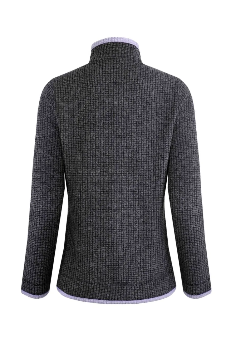 Weird Fish Fleece|Ariana Eco Full Zip Grid Fleece Washed Black