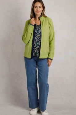 Weird Fish Fleece|Ariana Eco Full Zip Grid Fleece Tarragon