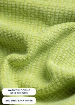 Weird Fish Fleece|Ariana Eco Full Zip Grid Fleece Tarragon