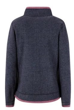 Weird Fish Fleece|Ariana Eco Full Zip Grid Fleece Navy