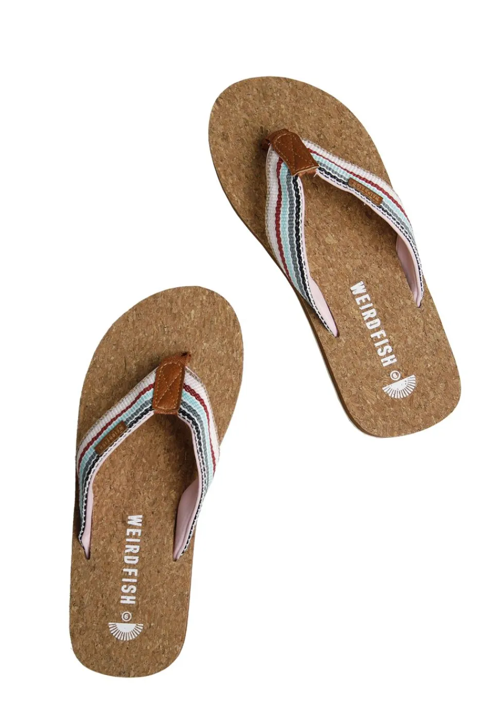 Weird Fish Flipflops And Footwear|Flipflops And Footwear|Arundel Cork Flip Flops Aqua Marine