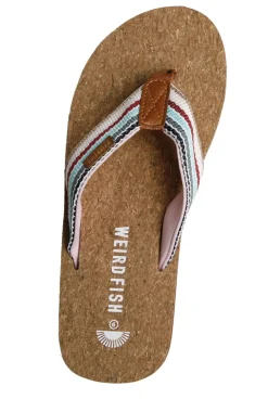 Weird Fish Flipflops And Footwear|Flipflops And Footwear|Arundel Cork Flip Flops Aqua Marine