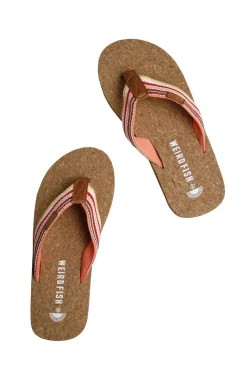 Weird Fish Flipflops And Footwear|Flipflops And Footwear|Arundel Cork Flip Flops Desert Rose