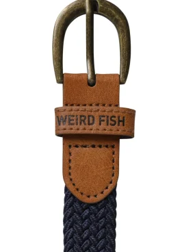 Weird Fish Socks & Tights|Socks & Tights|Aspen Braided Stretch Belt Navy