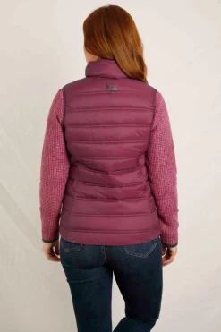 Weird Fish Coats, Jackets And Gilets|Atissa Lightweight Padded Gilet Mulberry
