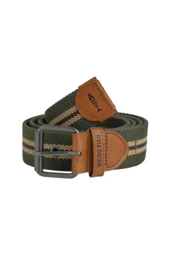 Weird Fish Caps & Scarves|Scarves & Caps|Austin Woven Belt Dark Olive