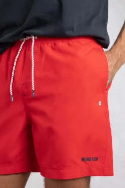 Weird Fish Shorts|Swimshorts & Changing Robes|Banning Swim Short Retro Red