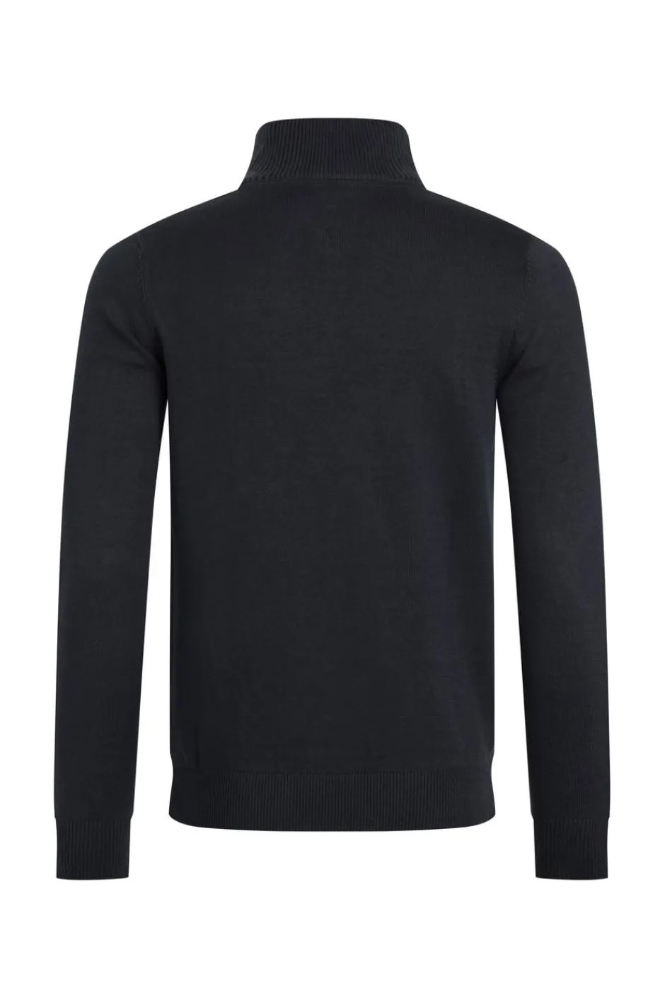 Weird Fish Jumpers & Knitwear|Baxter Fine Knit 1/4 Zip Jumper Navy