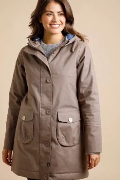 Weird Fish Coats, Jackets And Gilets|Beatrix Eco Wadded Waterproof Coat Bronze