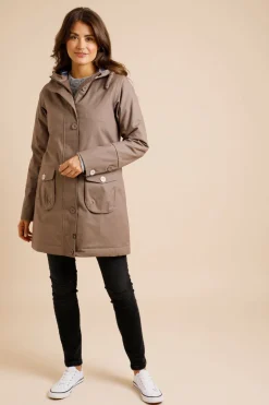 Weird Fish Coats, Jackets And Gilets|Beatrix Eco Wadded Waterproof Coat Bronze