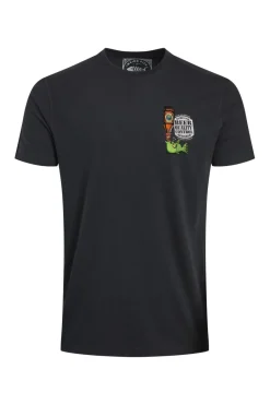 Weird Fish T-Shirts|Beer Offisher Back Print Artist T-Shirt Navy