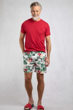 Weird Fish Shorts|Swimshorts & Changing Robes|Belukha Printed Swim Shorts Peapod