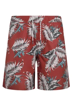 Weird Fish Shorts|Swimshorts & Changing Robes|Belukha Printed Swim Shorts Paprika