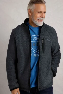 Weird Fish Sweatshirts & Hoodies|Berhan Full Zip Lined Eco Macaroni Navy