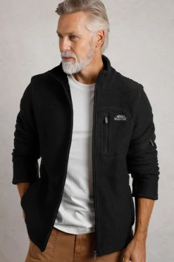Weird Fish Sweatshirts & Hoodies|Berhan Full Zip Lined Eco Macaroni Black