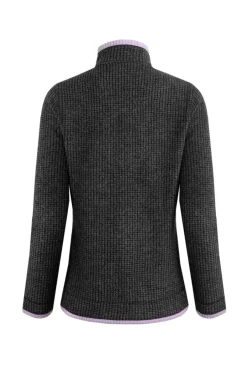 Weird Fish Fleece|Beye Eco 1/4 Zip Grid Fleece Washed Black