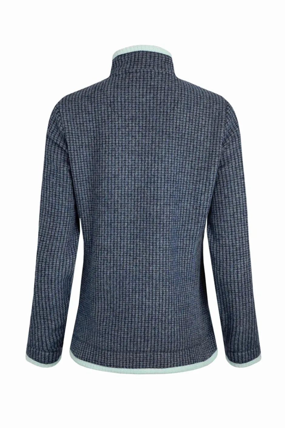 Weird Fish Fleece|Beye Eco 1/4 Zip Grid Fleece Rich Navy