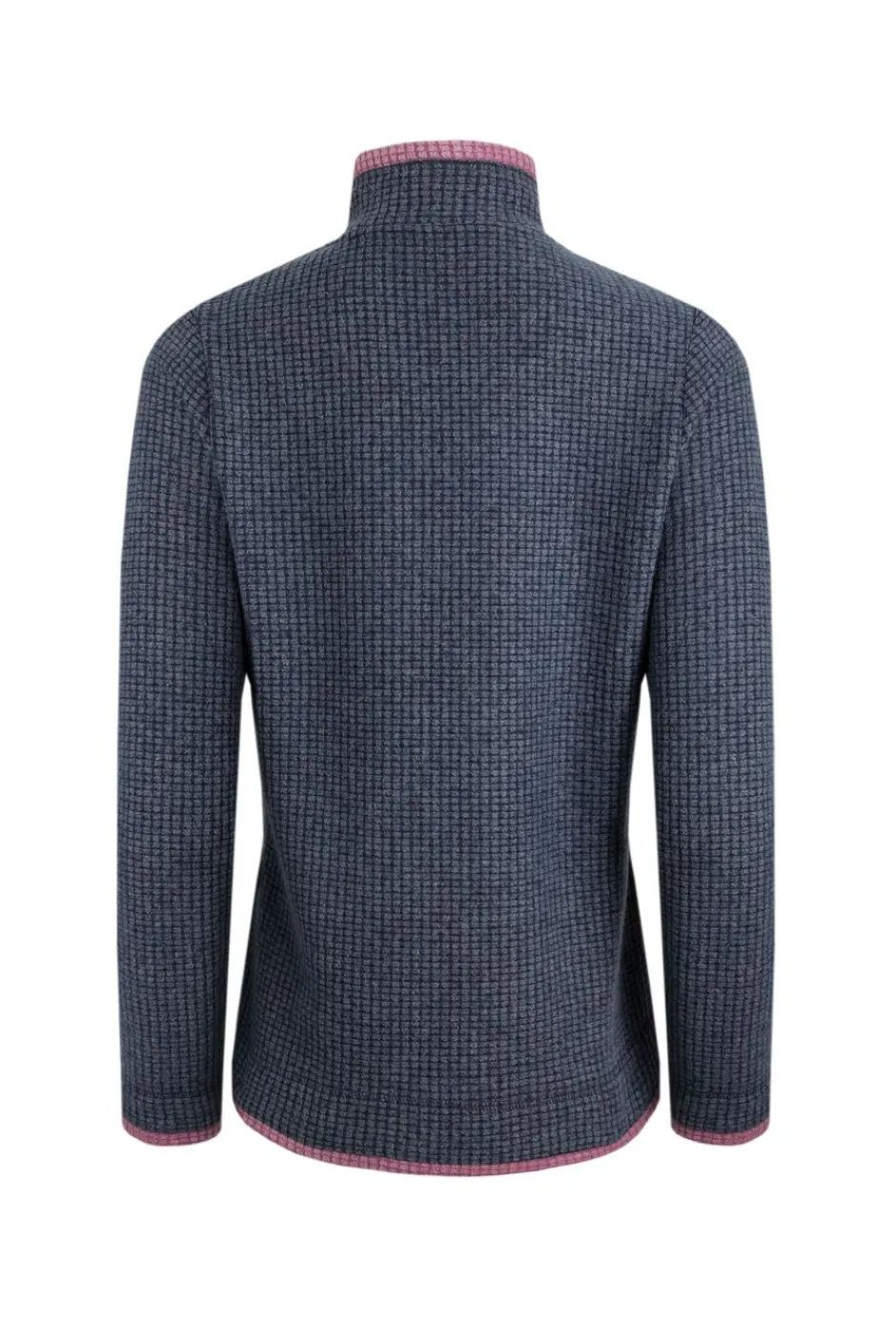 Weird Fish Fleece|Beye Eco 1/4 Zip Grid Fleece Navy