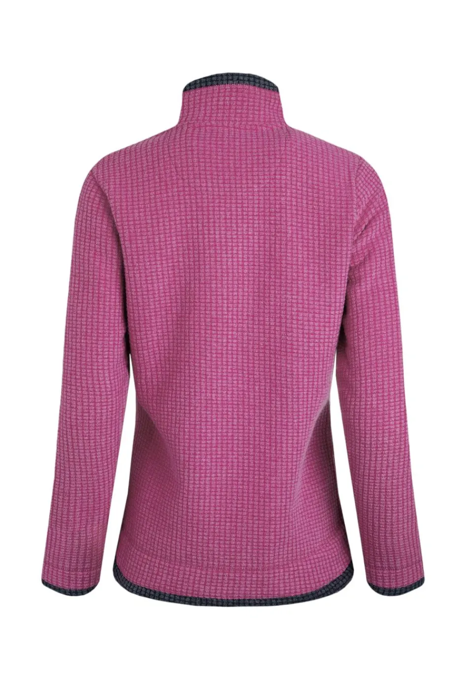 Weird Fish Fleece|Beye Eco 1/4 Zip Grid Fleece Dark Raspberry
