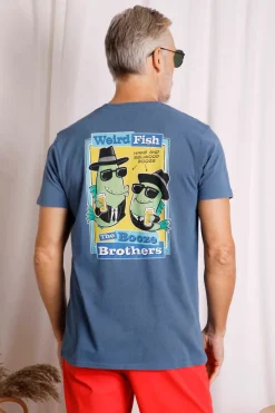 Weird Fish T-Shirts|Booze Brothers Artist T-Shirt Ensign Blue