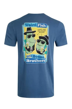 Weird Fish T-Shirts|Booze Brothers Artist T-Shirt Ensign Blue