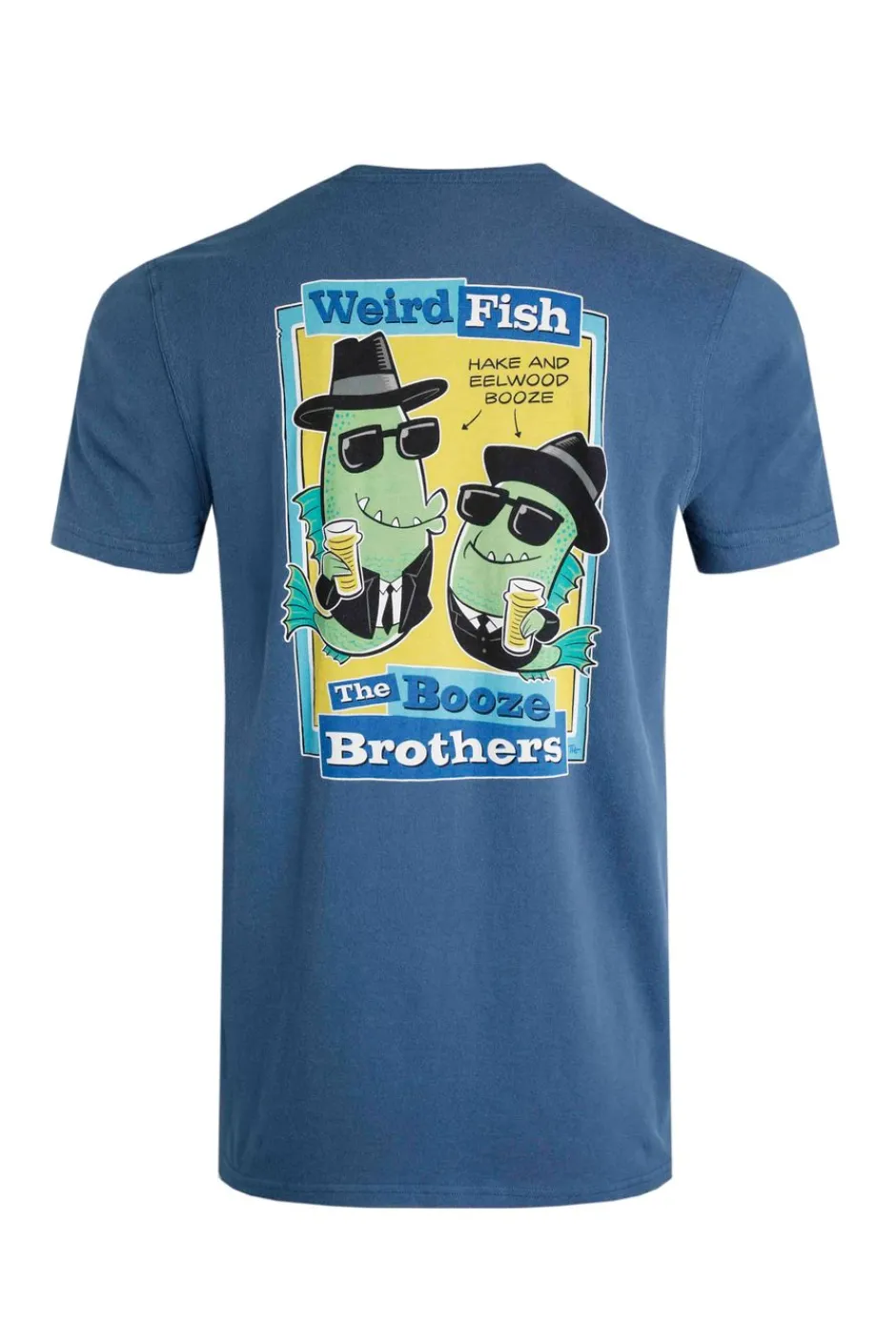 Weird Fish T-Shirts|Booze Brothers Artist T-Shirt Ensign Blue