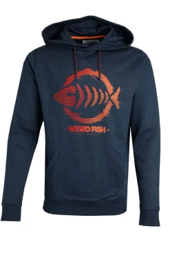 Weird Fish Sweatshirts & Hoodies|Bryant Front Print Graphic Popover Hoodie Navy