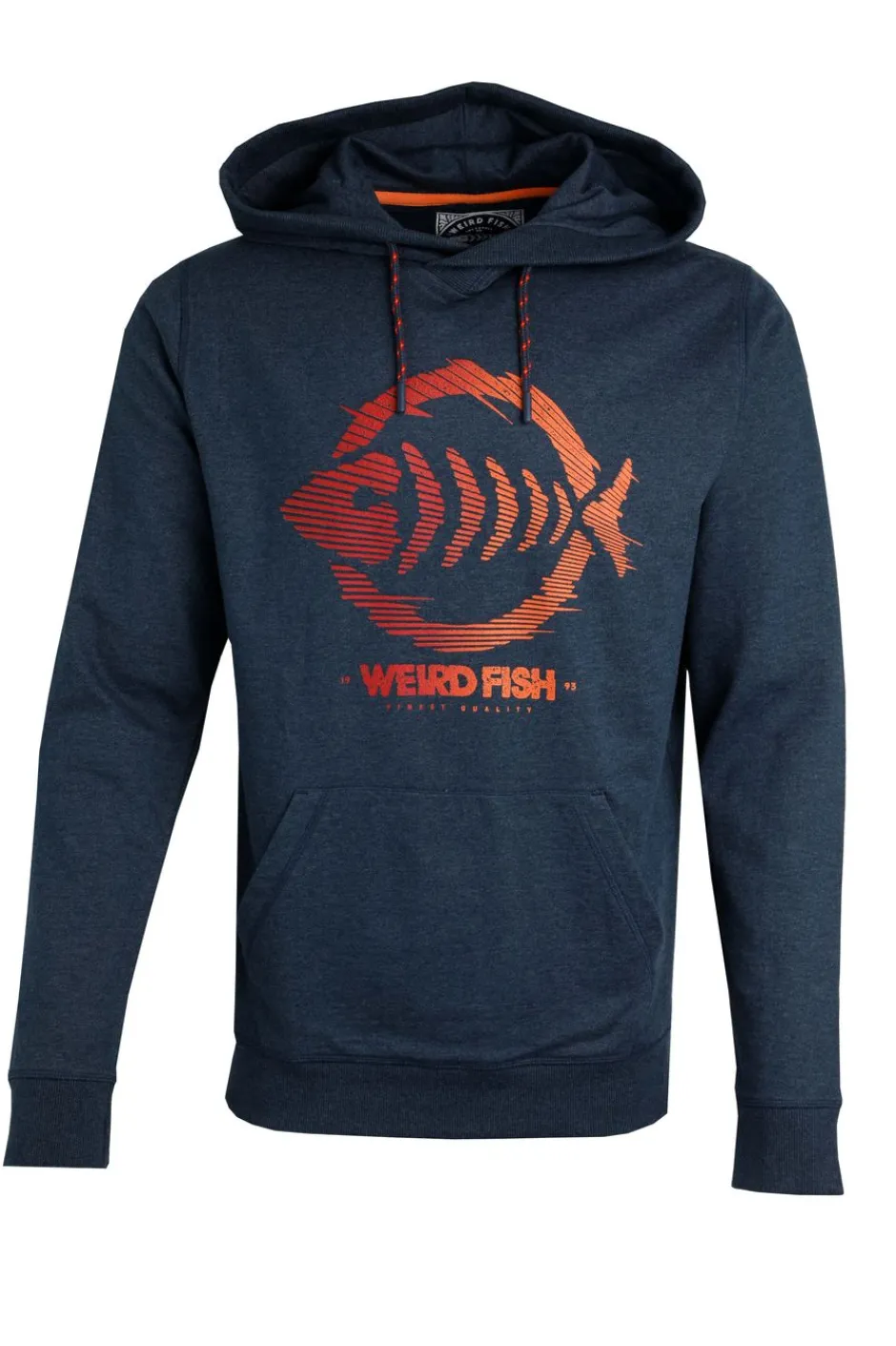 Weird Fish Sweatshirts & Hoodies|Bryant Front Print Graphic Popover Hoodie Navy