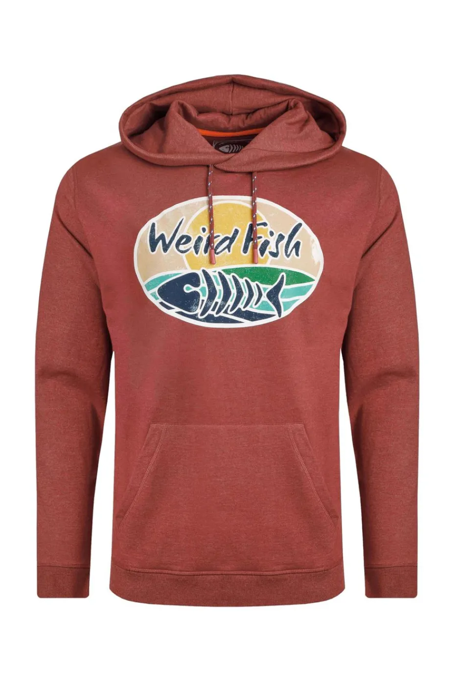 Weird Fish Sweatshirts & Hoodies|Bryant Front Print Graphic Popover Hoodie Pinot Red