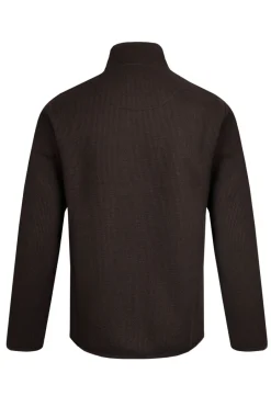 Weird Fish Fleece|Burlock 1/4 Zip Bonded Fleece Chocolate