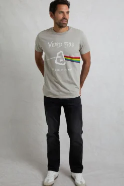 Weird Fish T-Shirts|Carp Side Front Print Artist T-Shirt Limestone