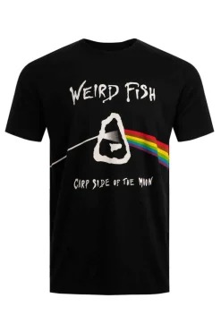Weird Fish T-Shirts|Carp Side Front Print Artist T-Shirt Black