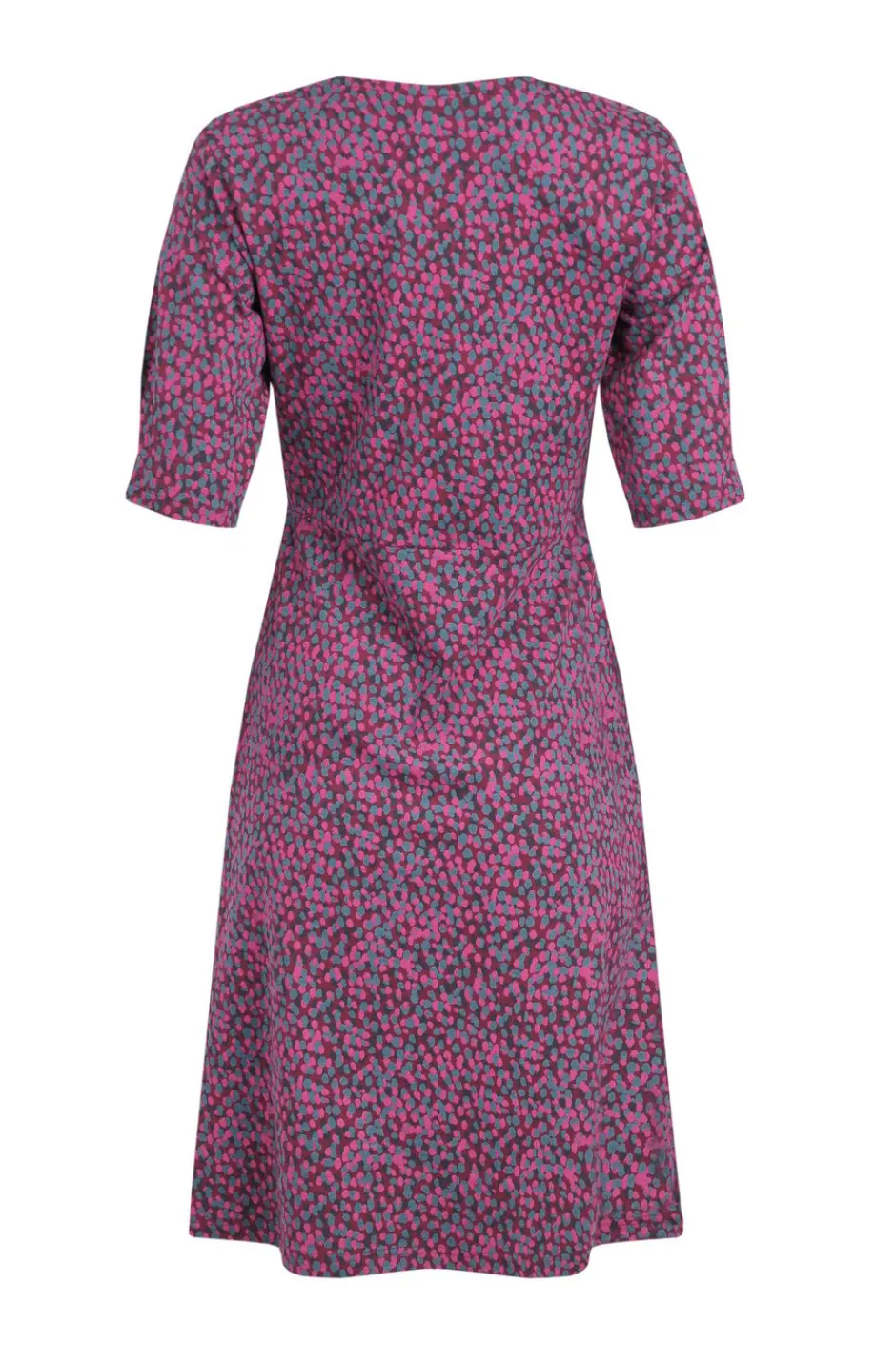 Weird Fish Dresses|Cassandra Organic Cotton Jersey Swing Dress Dark Raspberry