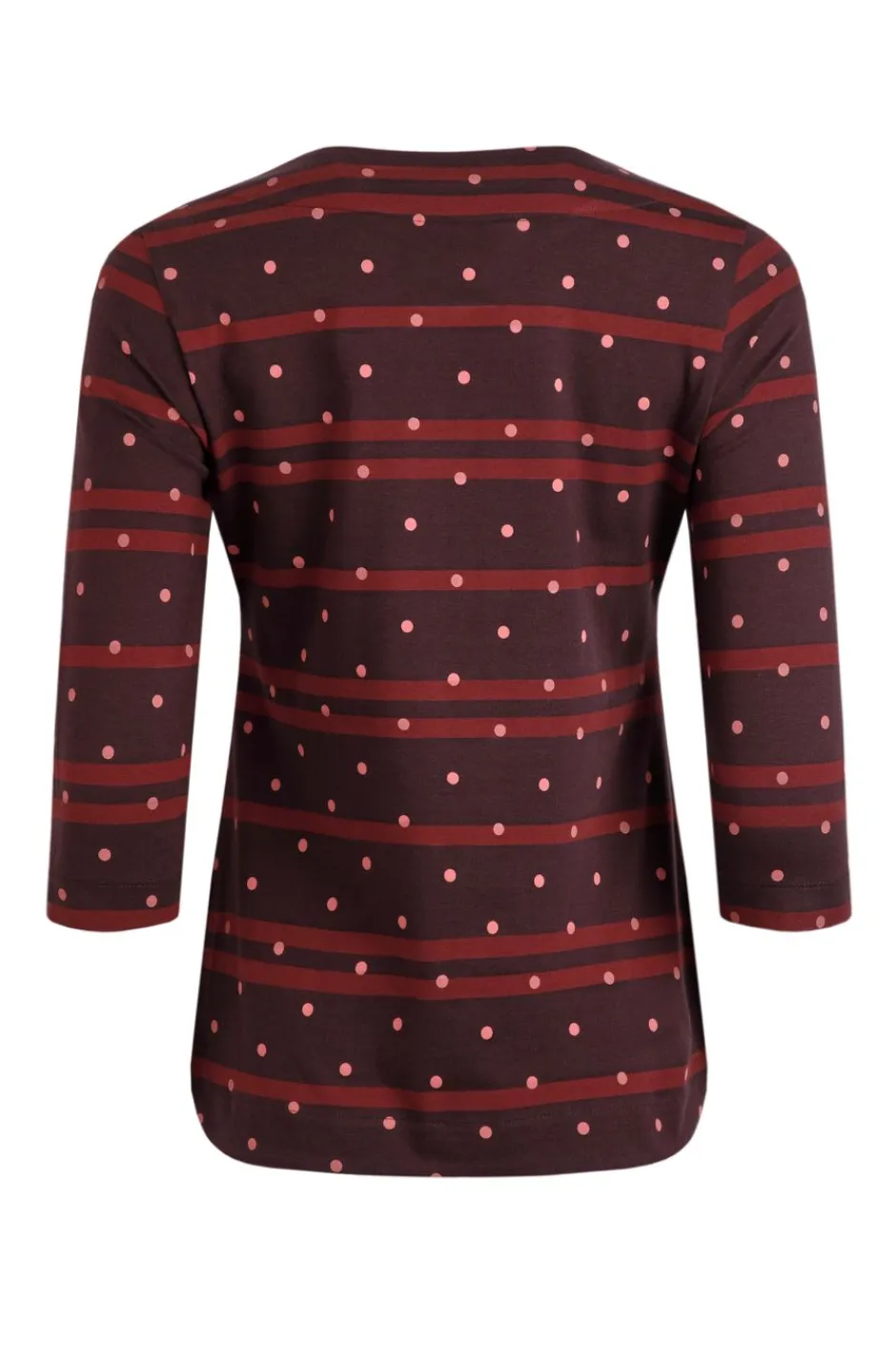 Weird Fish Tunics|Tops & T-Shirts|Cecily Organic Cotton Stripe Jersey T-Shirt Mulled Wine
