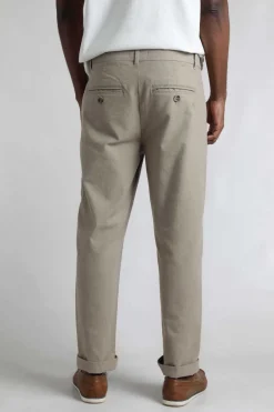 Weird Fish Trousers & Jeans|Charleigh Textured Chino Trousers Stone